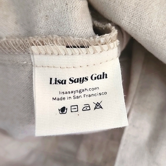 Lisa Says Gah Linen Maria Wrap Top - Picture 6 of 7